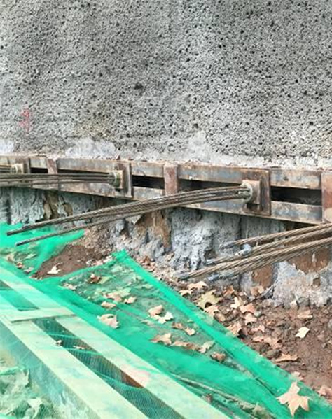 马鞍山金家庄区锚索支护